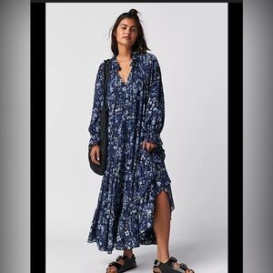 Free People Floral Maxi Dress